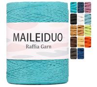 Hilo de rafia para ganchillo, 2 mm x 300 m, alambre de papel natural para manualidades, hilo de papel, cinta de rafia, cinta de regalo, cuerda de papel, hilo de papel para manualidades, sombreros y