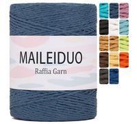 Hilo de rafia para ganchillo, 2 mm x 300 m, alambre de papel natural para manualidades, hilo de papel, cinta de rafia, cinta de regalo, cuerda de papel, hilo de papel para manualidades, sombreros y