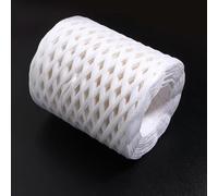 Hilo de rafia, Rollo multicolor del hilo los 200m de la cuerda papel rafia for el empaquetado bolso playa sombrero sol DIY(White)