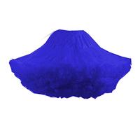 Hilo de red para adultos, versión súper hinchada, falda de red de hilo de princesa, azul, S