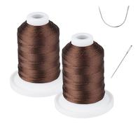 Hilo de reparación de tapicería extra fuerte para interiores y exteriores, resistente a los rayos UV, resistente Simthread 100% poliéster, hilo adherido Tex 69 (12 wt), 250 yardas x 2 carretes NP-D