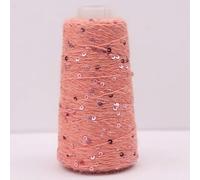 Hilo de tejer con lentejuelas brillantes, Hilo de lentejuelas de pelo de conejo de angora, 50 g/200 m, 3 mm, multicolor, for tejer y hacer ganchillo.(210)