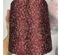Hilo de tejer con lentejuelas brillantes, Hilo de lentejuelas de seda de hielo de 250 g multicolor for tejer y crochet(3)