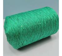 Hilo de tejer con lentejuelas brillantes, Hilo de mezcla de algodón, acrílico y seda, 500 g, multicolor, for tejer a mano(Water Grass Green)