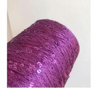 Hilo de tejer con lentejuelas brillantes, Hilo de poliéster con lentejuelas de 500 g con bucles for tejer a crochet, multicolor(39)