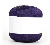 Hilo de tejer con lentejuelas brillantes, Hilo mercerizado de poliéster multicolor con lentejuelas, 50 g, 265 m, for tejer a mano a crochet(LH009)