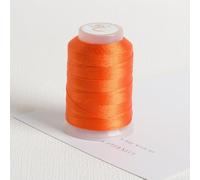 Hilo de tejer de bordado de 350 m para punto de cruz y macramé, cordón de jade fuerte para hacer joyas, 0,2 mm (naranja brillante 24)