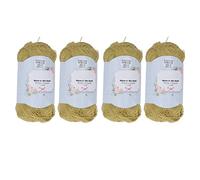 Hilo de tejer luminoso, 4 rollos de hilo acrílico que brilla en la oscuridad, para tejer a mano, proyectos de ganchillo, hacer sombreros brillantes, bufandas, pañuelos,