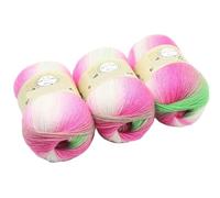 Hilo degradado 3 uds 100g hilo de lana colorido degradado for tejer a mano bufandas sombrero hilos Crochet y chal manta suéter calcetín línea para suéteres, bufandas(Set6)