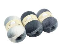 Hilo degradado 3 uds 100g hilo de lana colorido degradado for tejer a mano bufandas sombrero hilos Crochet y chal manta suéter calcetín línea para suéteres, bufandas(Set14)