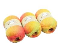 Hilo degradado 3 uds 100g hilo de lana colorido degradado for tejer a mano bufandas sombrero hilos Crochet y chal manta suéter calcetín línea para suéteres, bufandas(Set10)