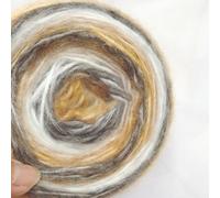 Hilo degradado de mohair, 100 m de lana autodirigida para tejer, bufandas, suéteres, mezcla de acrílico degradado suave para manualidades (tipo C)