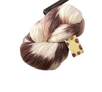 Hilo degradado Hilo de lana grande degradado for tejer, bufanda for Jersey, sombrero, chal, chaleco, hilo teñido segmento cálido, suave y esponjoso, 250 g/unidad para suéteres, bufandas(Color15)