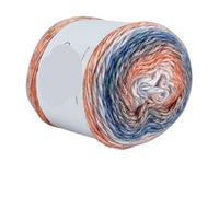 Hilo degradado Hilo de pastel degradado for tejer a mano, hilo colorido ganchillo, sección media gruesa, algodón teñido arcoíris, 100 g/unidad para suéteres, bufandas(Color6)