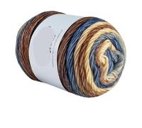 Hilo degradado Hilo de pastel degradado for tejer a mano, hilo colorido ganchillo, sección media gruesa, algodón teñido arcoíris, 100 g/unidad para suéteres, bufandas(Color12)