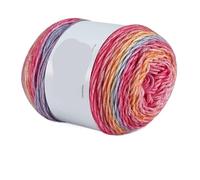 Hilo degradado Hilo de pastel degradado for tejer a mano, hilo colorido ganchillo, sección media gruesa, algodón teñido arcoíris, 100 g/unidad para suéteres, bufandas(Color5)