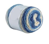 Hilo degradado Hilo de pastel degradado for tejer a mano, hilo colorido ganchillo, sección media gruesa, algodón teñido arcoíris, 100 g/unidad para suéteres, bufandas(Color13)