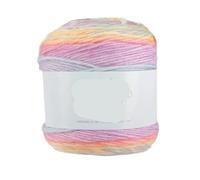 Hilo degradado Hilo de pastel degradado for tejer a mano, hilo colorido ganchillo, sección media gruesa, algodón teñido arcoíris, 100 g/unidad para suéteres, bufandas(Color19)
