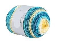 Hilo degradado Hilo de pastel degradado for tejer a mano, hilo colorido ganchillo, sección media gruesa, algodón teñido arcoíris, 100 g/unidad para suéteres, bufandas(Color2)