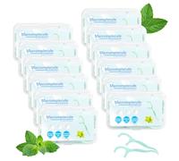 Hilo dental 600 Piezas con Favor de Menta, Arcos Dentales,Palillos de Dientes, Hilo Dental con Mango,Dental Floss con Estuches Portátiles