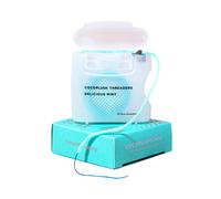 Hilo dental Cocofloss CocoPlush Threaders para implantes, puentes y aparatos dentales. Menta encerada. Cuidado bucal diseñado por dentistas con a