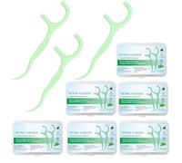 Hilo Dental con Mango,300 Pcs Arcos Dentales Dental Floss Olor a Menta para Limpieza de Dientes, Eliminar Residuos de Alimentos