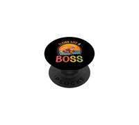 Hilo Dental de Acción de Gracias como Un Jefe Pavo Peregrino Flossing Fall PopSockets PopGrip Adhesivo