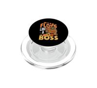 Hilo Dental de Acción de Gracias como un Jefe Turquía Peregrino Niños Niñas Niños PopSockets PopGrip para MagSafe