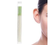 Hilo dental limpiador de piercings de oreja, 60 piezas, impermeable, suave y cómodo, diseño de tapa para aretes, mujeres y hombres, línea de hilo, solución de higiene posterior, removedor de desechos