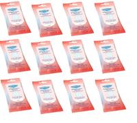 Hilo dental para puentes e implantes, 12 paquetes - Enhebradores de hilo dental para puentes con cepillo proxy extragrueso para un cuidado dental óptimo - Limpiadores de puentes e implantes por
