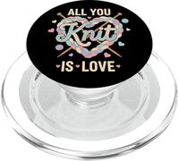 Hilo Divertido para Amantes del Tejido: Todo lo Que tejes es Amor para mamá PopSockets PopGrip para MagSafe