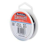 HILO ELÁSTICO 0,8 MM 25 M ELASTICITY BEADALON - 25 Metros, Negro