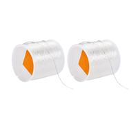 Hilo elástico transparente con textura de TPU para diversas aplicaciones para joyas, 0,5 mm y 0,8 mm de grosor, 60 m de longitud