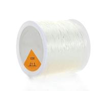 Hilo elástico Transparente de 0,5 a 1,5 mm, Hilo elástico de Cristal para Hacer Joyas, Pulseras, Collares, Accesorios de Cuentas, 1,5 mm x 45 m, 1 Rollo