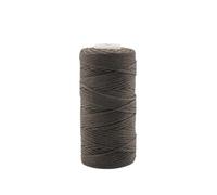 Hilo Encerado Alambre plano de 50m y 1mm, hilo encerado for zapatos, herramientas de cuero, costura a mano, cordón encerado plano, cuerda colgante, accesorios de línea de costura DIY(Dark brown)