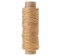 Hilo encerado de 50m y 0, 8mm de espesor para, cordón encerado, hilo para coser a mano, línea de costura plana, herramienta de artesanía para