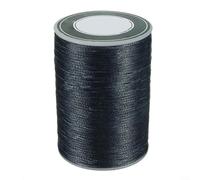Hilo encerado de poliéster de 0 8 mm de diámetro, 78 m de longitud para coser pulseras de cuero, manualidades, bolsos, puntadas resistentes (azul marino)