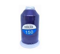 HILO ESPUMA OVERLOCK COLOR AZUL MARINO - Cono de Fibras de Poliéster Duradero, Ideal Para Máquinas Remalladoras y confección de prendas elásticas, poliamidas, tejidos flexibles, 225g (AZUL MARINO)