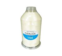 HILO ESPUMA OVERLOCK COLOR BEIGE - Cono de Fibras de Poliéster Duradero, Ideal Para Máquinas Remalladoras y confección de prendas elásticas, poliamidas, tejidos flexibles, 225g (BEIGE)