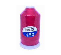 HILO ESPUMA OVERLOCK COLOR ROJO - Cono de Fibras de Poliéster Duradero, Ideal Para Máquinas Remalladoras y confección de prendas elásticas, poliamidas, tejidos flexibles, 225g (ROJO)