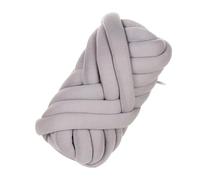 Hilo Gigante,Chunky Yarn,Arm Knitting Yarn Hilo grueso de 500 g/1 kg con núcleo algodón, hilo ganchillo for hacer tú mismo, mantas, sombreros, hilado for tejer a mano(Middle gray 500G)