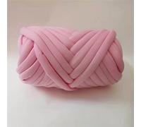 Hilo Gordo Ganchillo Hilo grueso tejido a mano, 250g, Multicolor, tira de gasa rellena con núcleo algodón, manta, sombrero, bufanda, suéter, nido cálido for mascota(Pink)