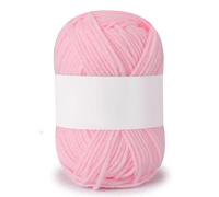 Hilo Grueso 25g/rollo de hilo lana punto algodón suave y dulce leche for ganchillo a mano DIY muñecas invierno cálido bufanda for Jersey(Color2)