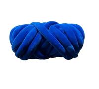 Hilo grueso de superterciopelo de 500G, bolsa blanca de hilo gigante voluminoso for tejer a mano, manta grande y suave for brazo DIY(500g Sapphire blue)