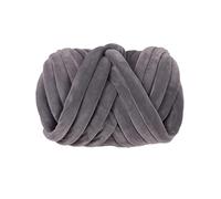 Hilo grueso de terciopelo, hilo gigante voluminoso para tejer con brazo, hilo jumbo de peso tubular súper suave, hilo grueso para tejer a mano para manta, cama de mascotas, alfombras, almohada, bolso