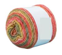 Hilo grueso Hilo de lana arcoíris, hilo pastel tejido a mano suave, sombrero, bufanda, suéter, teñido, ganchillo, mezcla elegante(1154)