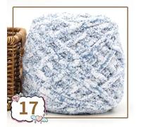 Hilo Grueso,Hilo De Lana Grueso 2 piezas de 100 g hilo terciopelo colorido for tejer a mano, chenilla for crochet, grueso for hacer pantuflas, bolsas, mantas amigurumi(17)