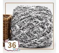 Hilo Grueso,Hilo De Lana Grueso 2 piezas de 100 g hilo terciopelo colorido for tejer a mano, chenilla for crochet, grueso for hacer pantuflas, bolsas, mantas amigurumi(36)