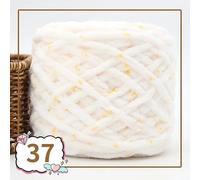 Hilo Grueso,Hilo De Lana Grueso 2 piezas de 100 g hilo terciopelo colorido for tejer a mano, chenilla for crochet, grueso for hacer pantuflas, bolsas, mantas amigurumi(37)