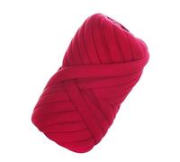 Hilo Grueso,Hilo De Lana Grueso Hilo grueso de 500 g/1 kg con núcleo algodón, hilo ganchillo for hacer tú mismo, mantas, sombreros, hilado for tejer a mano(Bordeaux 500G)